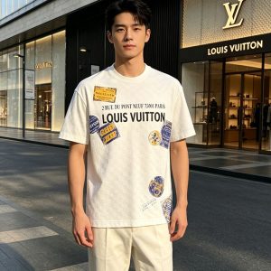 ルイ・ヴィトン メンズ ホワイト Tシャツ