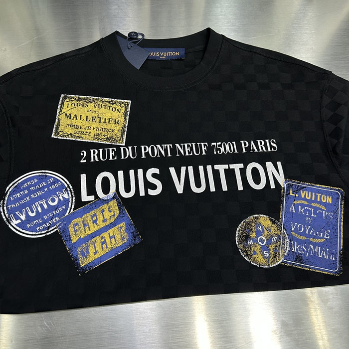 最高級ルイヴィトンスーパーコピー Louis Vuitton コットン 2026年新作 最高品質のブティックTシャツclothes202600439 ルイ・ヴィトン メンズ ホワイト Tシャツ - 画像 (5)