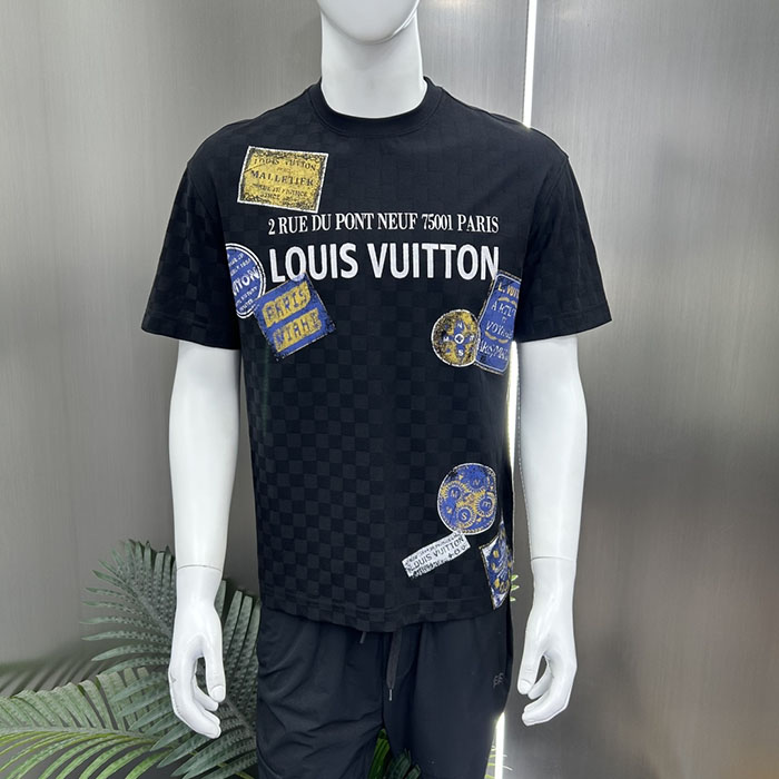 最高級ルイヴィトンスーパーコピー Louis Vuitton コットン 2026年新作 最高品質のブティックTシャツclothes202600439 ルイ・ヴィトン メンズ ホワイト Tシャツ - 画像 (8)