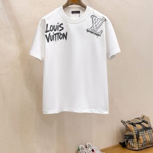 ルイ・ヴィトンの高級カスタムホワイトTシャツ