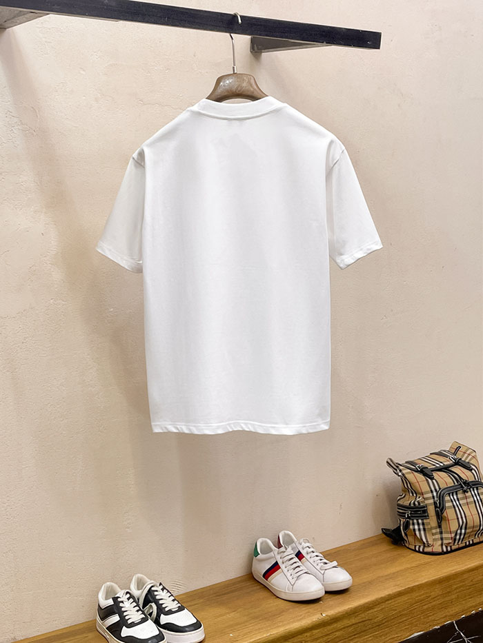 最高級ルイヴィトンスーパーコピー Louis Vuitton コットン 2026年最新スタイル 半袖クルーネック刺繍Tシャツclothes202600442 ルイ・ヴィトンの高級カスタムホワイトTシャツ - 画像 (10)