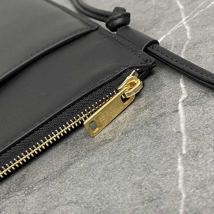 最高級セリーヌスーパーコピー CELINE シャープポーチ スムースラムスキン ブラック 10P812K05.38NO セリーヌ バッグ アウトレット - 画像 (6)