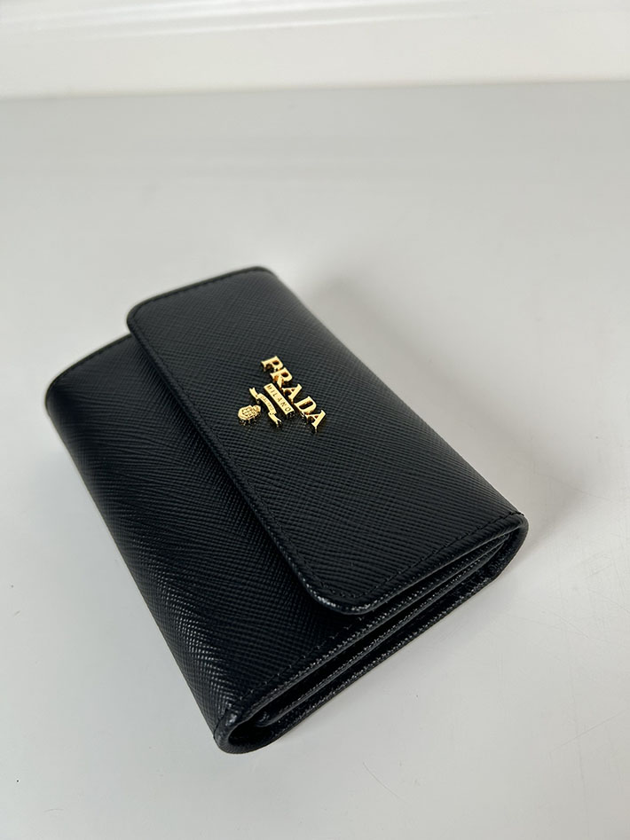 最高級プラダスーパーコピー プラダ財布コピー PRADA サフィアーノレザー 財布 ブラック 1MH025_QWA_F0002 プラダ 財布 三つ折り - 画像 (7)