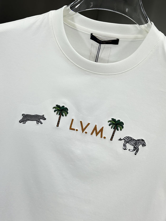 最高級ルイヴィトンスーパーコピー Louis Vuitton コットン 2026年新作 最高品質のブティックTシャツ clothes202600466 ルイ・ヴィトン メンズ ホワイト Tシャツ(新作) - 画像 (6)