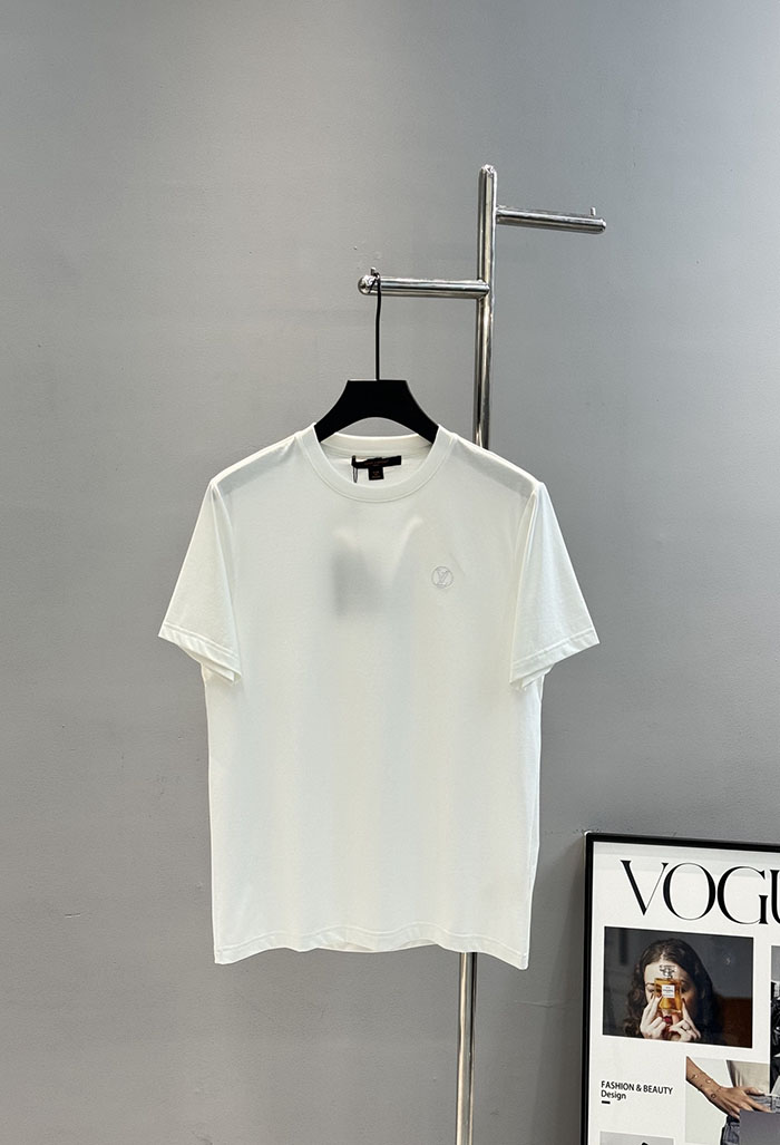 最高級ルイヴィトンスーパーコピー Louis Vuitton コットン 春夏 クラシック コットンTシャツ clothes202600469 ルイ・ヴィトン メンズ ホワイト スリムフィット Tシャツ - 画像 (9)