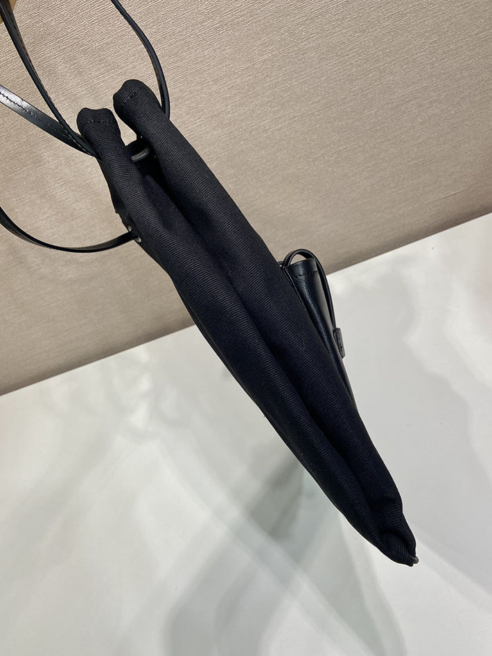 プラダ バッグ レディース 新作 PRADA ルート ラージ レザー バッグ ブラック 1BC293_2G6F_F0002 プラダ バッグ アウトレット - 画像 (6)