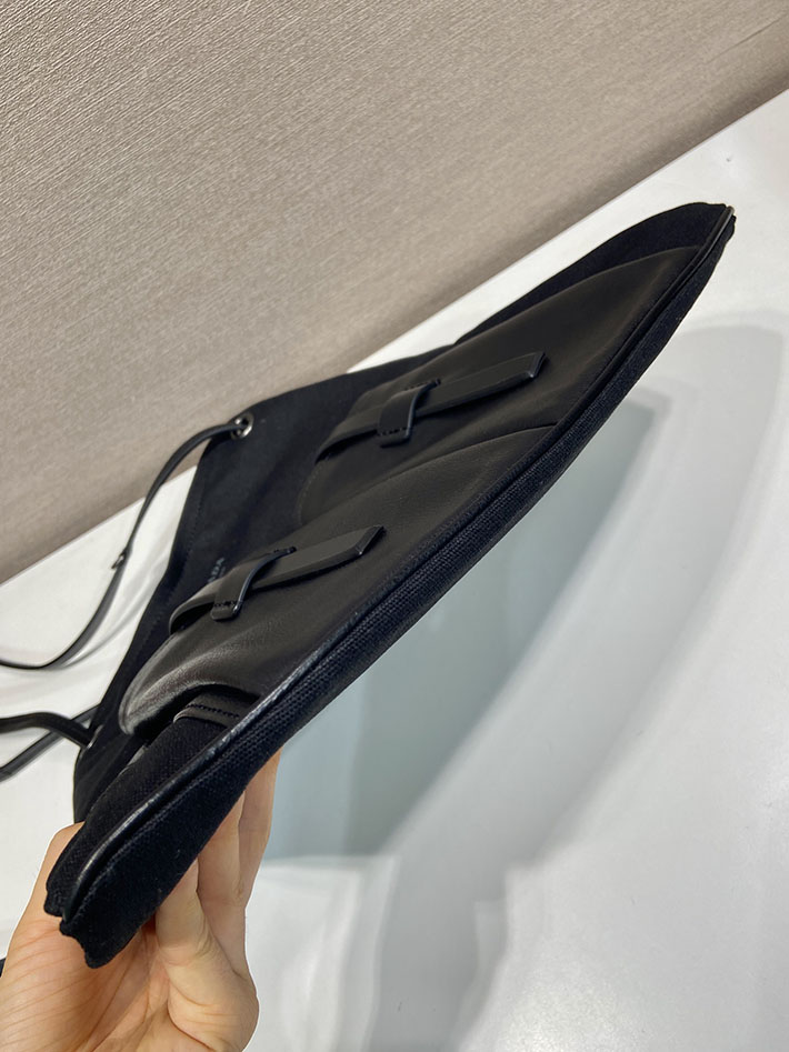 プラダ バッグ レディース 新作 PRADA ルート ラージ レザー バッグ ブラック 1BC293_2G6F_F0002 プラダ バッグ アウトレット - 画像 (4)