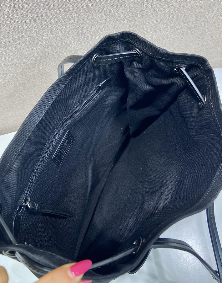 プラダ バッグ レディース 新作 PRADA ルート ラージ レザー バッグ ブラック 1BC293_2G6F_F0002 プラダ バッグ アウトレット - 画像 (3)