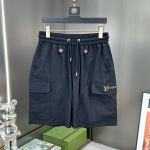 ルイヴィトン高品質のメンズ黒ショートパンツ