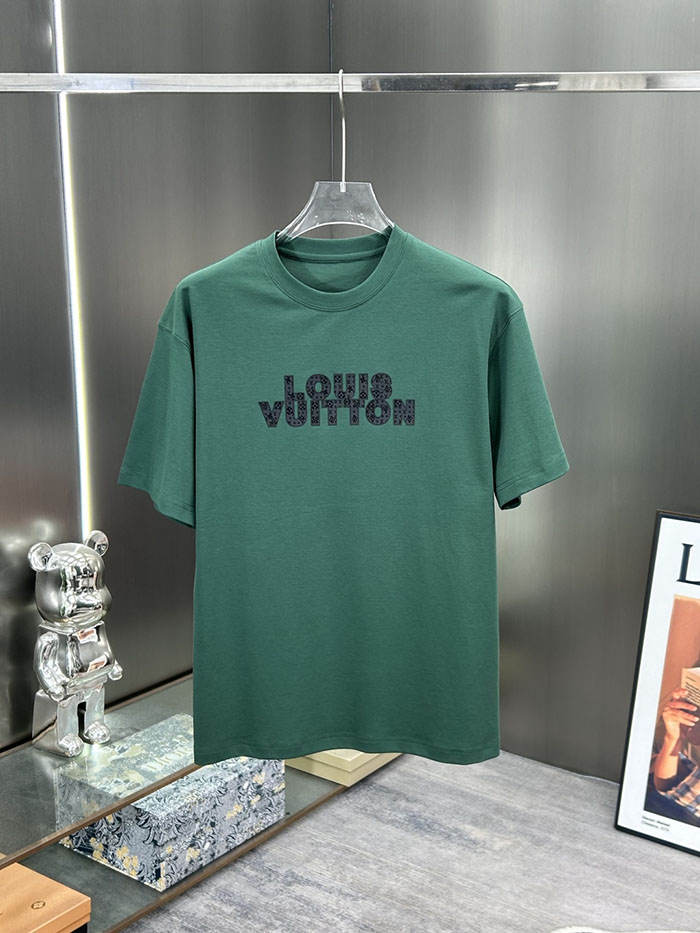 最高級ルイヴィトンスーパーコピー Louis Vuitton シルク 2026年新作クラシックメンズクルーネック半袖Tシャツ clothes202600477 メンズ クルーネック 半袖Tシャツ - 画像 (2)