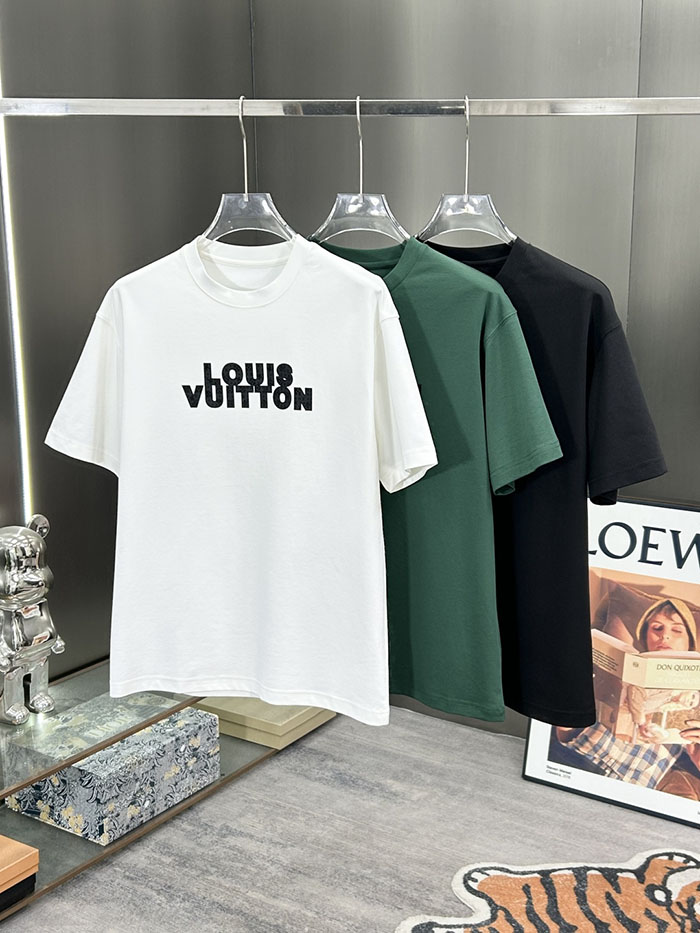 最高級ルイヴィトンスーパーコピー Louis Vuitton シルク 2026年新作クラシックメンズクルーネック半袖Tシャツ clothes202600477 メンズ クルーネック 半袖Tシャツ - 画像 (10)