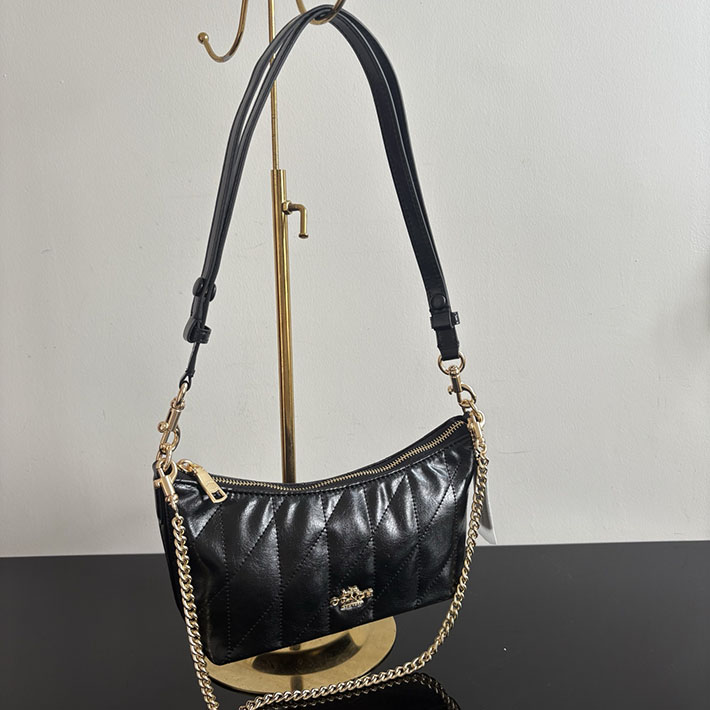 コーチ バッグ アウトレット COACH ケイトリン ショルダー バッグ・キルティング ブラック CDZ88 IMBLK レディース コーチ バッグ - 画像 (9)