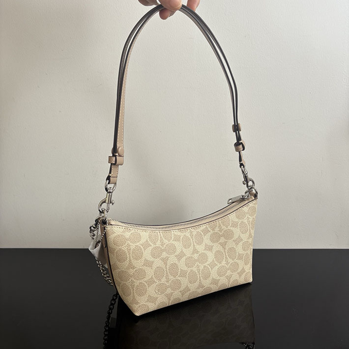 コーチ バッグ アウトレット COACH ケイトリン ショルダー バッグ・シグネチャー キャンバス サンド/トープ CEK80 SVPWH コーチ ショルダーバッグ アウトレット - 画像 (7)
