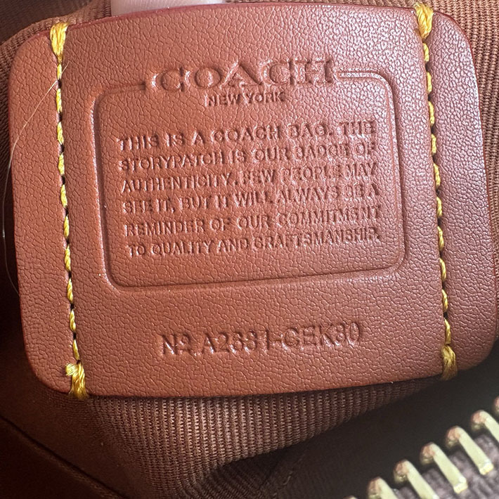 コーチ バッグ アウトレット COACH ケイトリン ショルダー バッグ・シグネチャー キャンバス タン/ブラウン CEK80 IMXHE コーチ ショルダーバッグ 小さめ - 画像 (2)