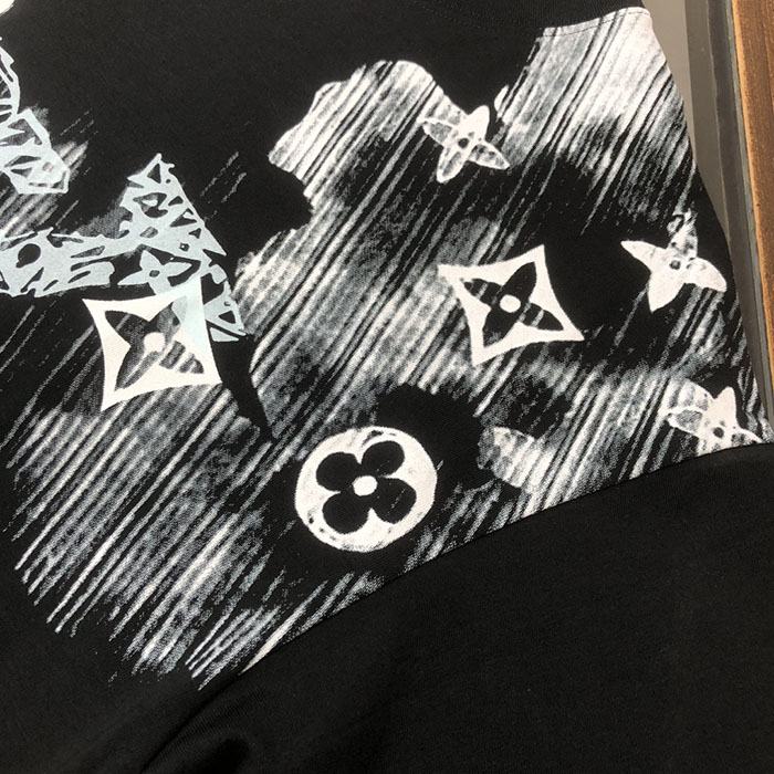 最高級ルイヴィトンスーパーコピー Louis Vuitton コットン 26ss新作メンズ・レディース兼用万能半袖Tシャツ clothes202600500 ルイ・ヴィトンTシャツ(黒) - 画像 (7)