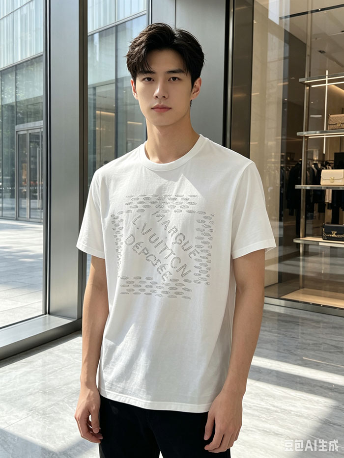 ルイ・ヴィトン メンズ ホワイト Tシャツ