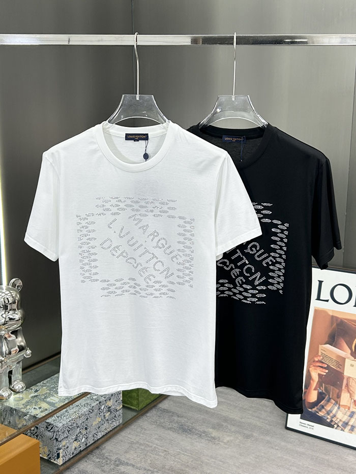 最高級ルイヴィトンスーパーコピー Louis Vuitton コットン 2026年新作 最高品質のブティックTシャツclothes202600505 ルイ・ヴィトン メンズ ホワイト Tシャツ - 画像 (12)