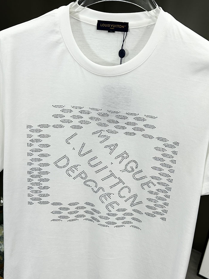 最高級ルイヴィトンスーパーコピー Louis Vuitton コットン 2026年新作 最高品質のブティックTシャツclothes202600505 ルイ・ヴィトン メンズ ホワイト Tシャツ - 画像 (7)