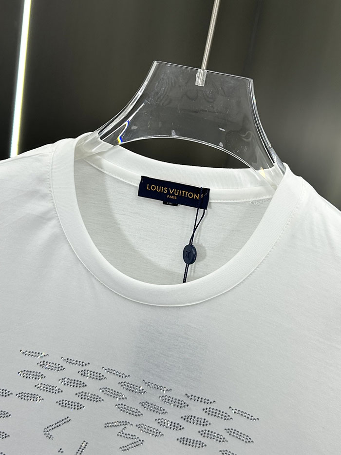 最高級ルイヴィトンスーパーコピー Louis Vuitton コットン 2026年新作 最高品質のブティックTシャツclothes202600505 ルイ・ヴィトン メンズ ホワイト Tシャツ - 画像 (6)