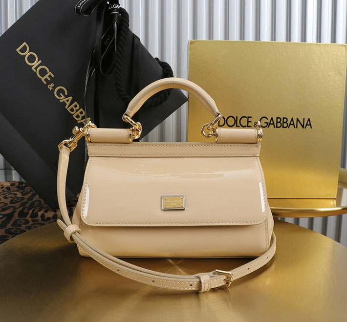 ドルガバ バッグ アウトレット Dolce & Gabbana ハンドバッグ シシリー スモール ベージュ 2633506 ドルチェ&ガッバーナ バッグ 公式 - 画像 (9)