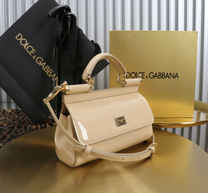 ドルガバ バッグ アウトレット Dolce & Gabbana ハンドバッグ シシリー スモール ベージュ 2633506 ドルチェ&ガッバーナ バッグ 公式 - 画像 (8)