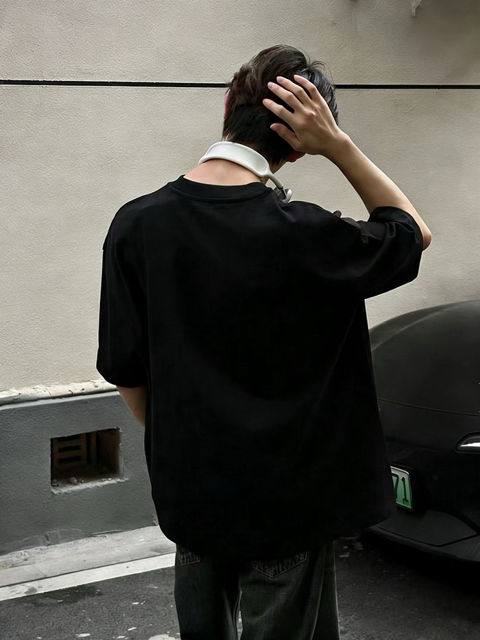 最高級ルイヴィトンスーパーコピー Louis Vuitton コットン 2026年初春新作:プリント柄クルーネック半袖Tシャツclothes202600511 ルイ・ヴィトン メンズ黒Tシャツ - 画像 (3)