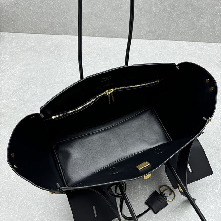 バレンシアガ バッグ 人気 レディース BALENCIAGA BEL AIR MEDIUM CARRY ALL バッグ ブラック 805481-2ABAV-1000 バレンシアガ トートバッグ 人気 - 画像 (2)