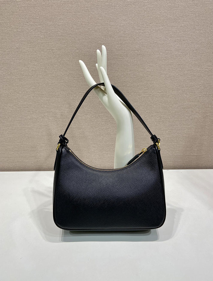 プラダ バッグ レディース 新作 PRADA Re-Edition 2005 スエード ミニバッグ ブラック 1N204W_2G64_F0002 プラダ ミニバッグ アウトレット - 画像 (7)
