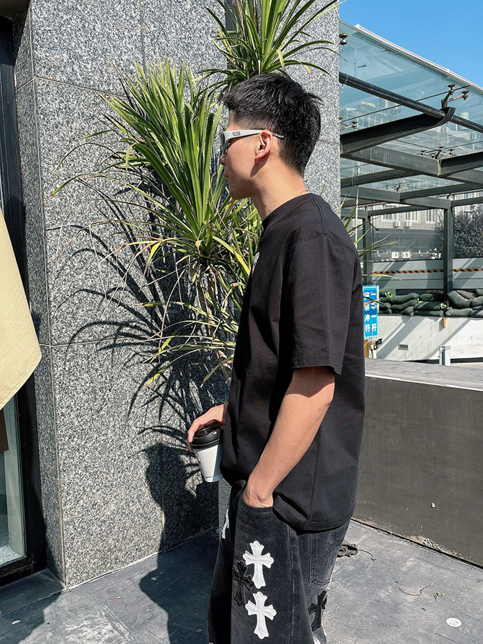 最高級ルイヴィトンスーパーコピー Louis Vuitton 2026年春夏新作:クルーネック ピュアコットン 半袖Tシャツ clothes202600519 ルイヴィトン メンズ黒Tシャツ - 画像 (9)
