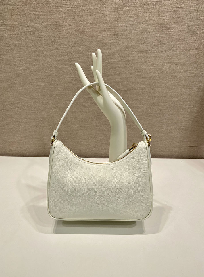プラダ バッグ レディース 新作 PRADA Re-Edition 2005 スエード ミニバッグ ホワイト 1N204W_2G64_F0009 プラダ ミニバッグ レディース - 画像 (7)