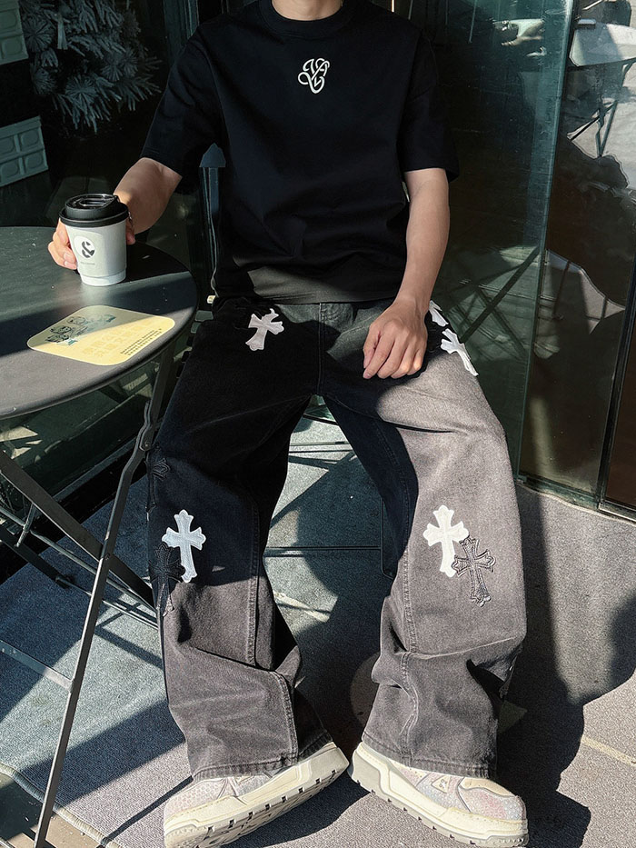 最高級ルイヴィトンスーパーコピー Louis Vuitton 2026年春夏新作:クルーネック ピュアコットン 半袖Tシャツ clothes202600519 ルイヴィトン メンズ黒Tシャツ - 画像 (4)