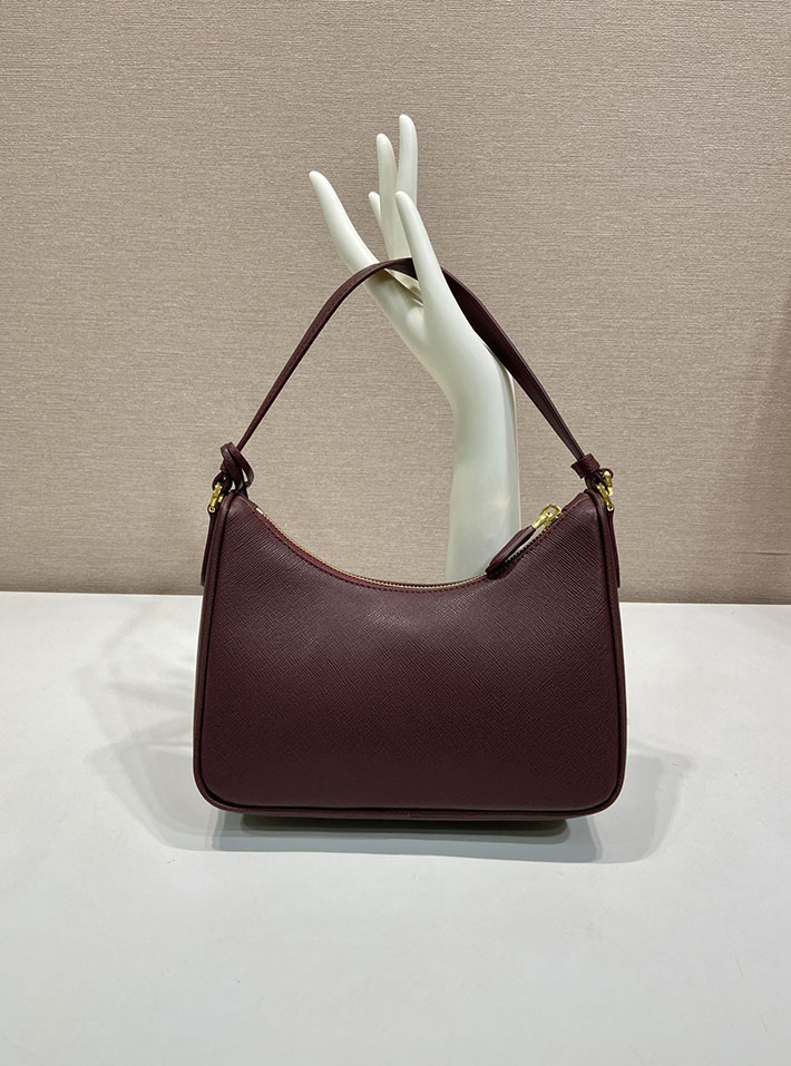 プラダ バッグ レディース 新作 PRADA Re-Edition 2005 スエード ミニバッグ ダークブラウン 1N204W_2G64_F0003 プラダ ミニバッグ レザー - 画像 (7)