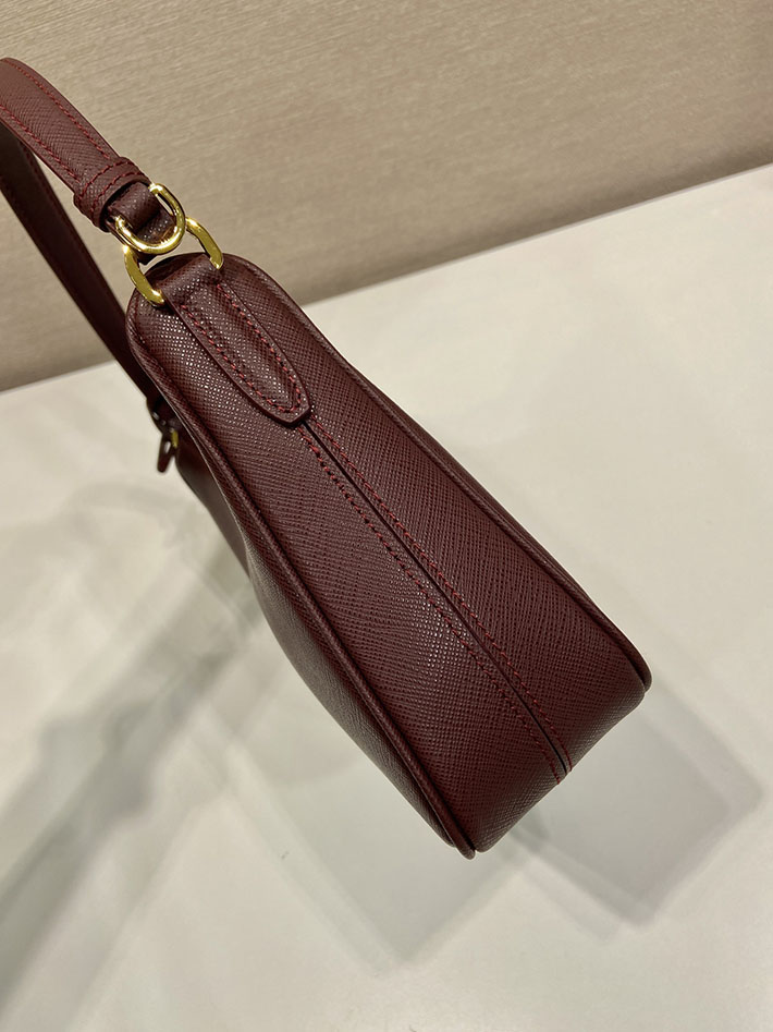 プラダ バッグ レディース 新作 PRADA Re-Edition 2005 スエード ミニバッグ ダークブラウン 1N204W_2G64_F0003 プラダ ミニバッグ レザー - 画像 (6)
