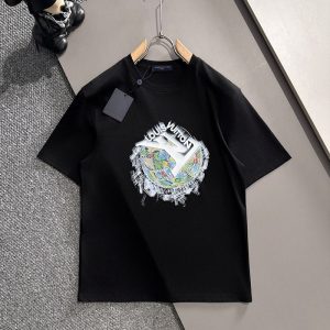 ルイヴィトン メンズ黒Tシャツ