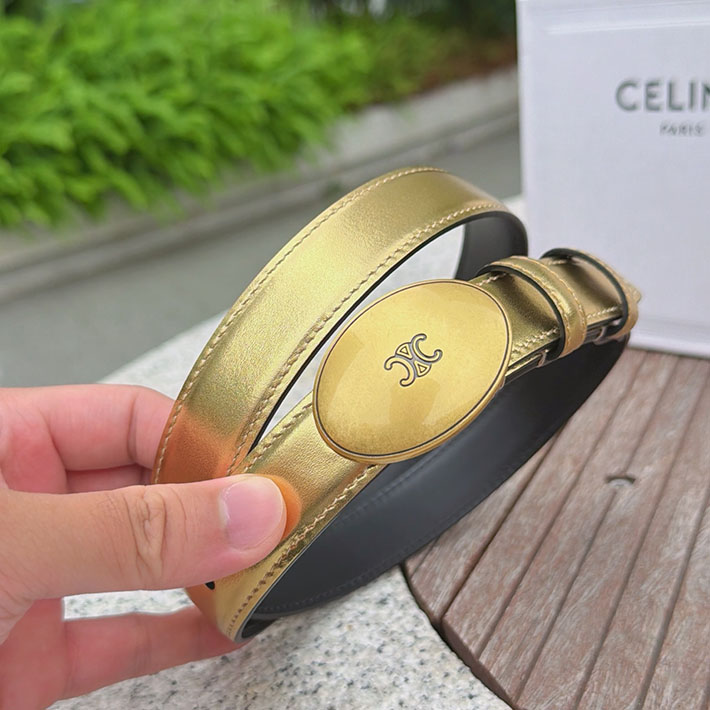 最高級セリーヌスーパーコピー CELINE レディース ミディアム リバーシブル アリクス ベルト ゴールド 2633544 セリーヌ ベルト 安い - 画像 (7)