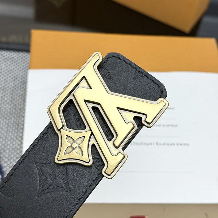 最高級ルイヴィトンスーパーコピー Louis Vuitton 本革 幅4cm ビジネス レザーベルト 12色から選べます 2633547 ヴィトン ベルト メンズ - 画像 (12)