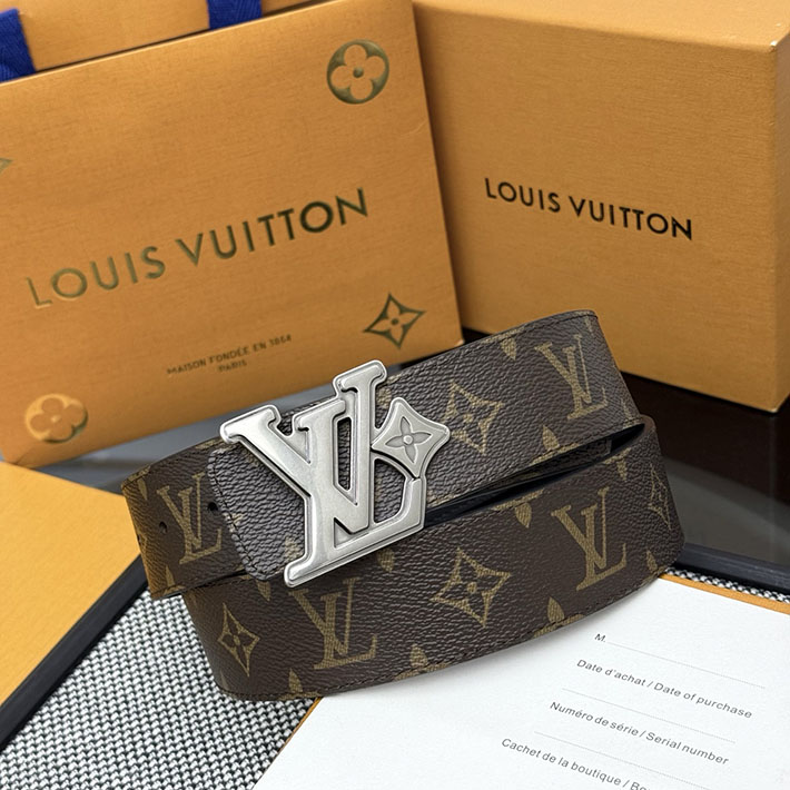 最高級ルイヴィトンスーパーコピー Louis Vuitton 本革 幅4cm ビジネス レザーベルト 12色から選べます 2633547 ヴィトン ベルト メンズ - 画像 (6)