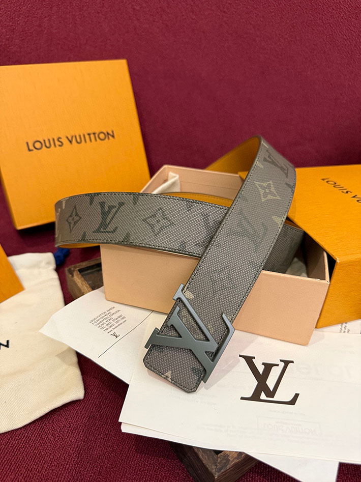 最高級ルイヴィトンスーパーコピー Louis Vuitton 本革 幅4cm ビジネス レザーベルト 3色から選べます 2633549 ルイヴィトンベルトコピー - 画像 (5)