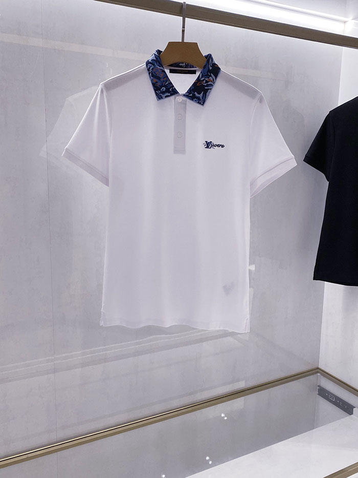 最高級ルイヴィトンスーパーコピー Louis Vuitton コットン 2026年夏向け最新メンズトレンド半袖ポロシャツ clothes202600552 ルイヴィトン メンズポロシャツ 白 - 画像 (9)