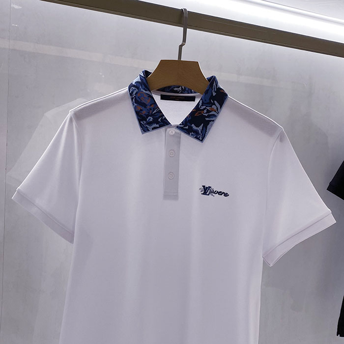 最高級ルイヴィトンスーパーコピー Louis Vuitton コットン 2026年夏向け最新メンズトレンド半袖ポロシャツ clothes202600552 ルイヴィトン メンズポロシャツ 白 - 画像 (7)
