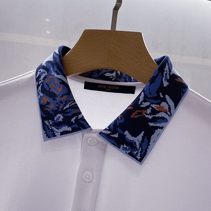 最高級ルイヴィトンスーパーコピー Louis Vuitton コットン 2026年夏向け最新メンズトレンド半袖ポロシャツ clothes202600552 ルイヴィトン メンズポロシャツ 白 - 画像 (5)