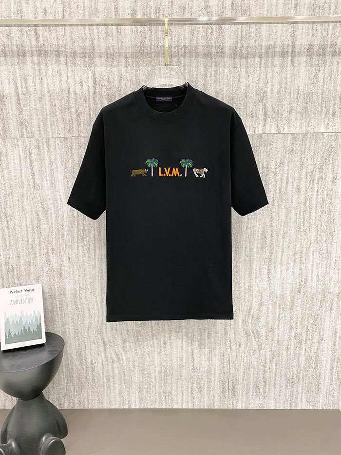 ルイヴィトン メンズTシャツ 黒