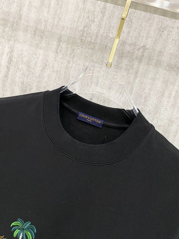 最高級ルイヴィトンスーパーコピー Louis Vuitton コットン 2026年春夏 アイスフィールコットン新作 半袖Tシャツclothes202600555 ルイヴィトン メンズTシャツ 黒 - 画像 (8)
