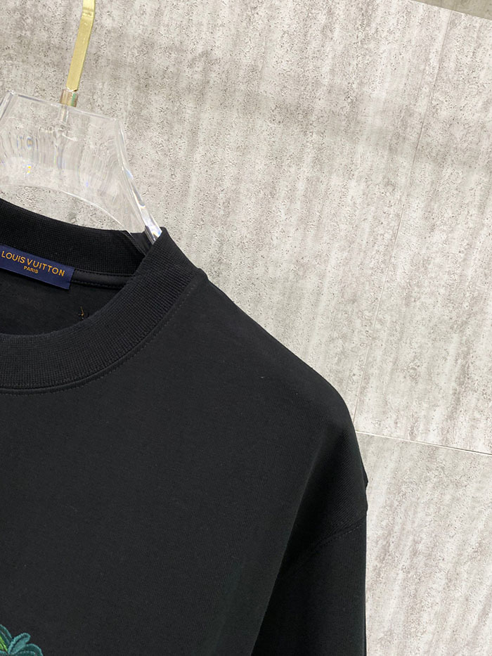 最高級ルイヴィトンスーパーコピー Louis Vuitton コットン 2026年春夏 アイスフィールコットン新作 半袖Tシャツclothes202600555 ルイヴィトン メンズTシャツ 黒 - 画像 (7)