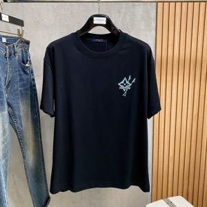 ルイヴィトン メンズオーバーサイズTシャツ 黒