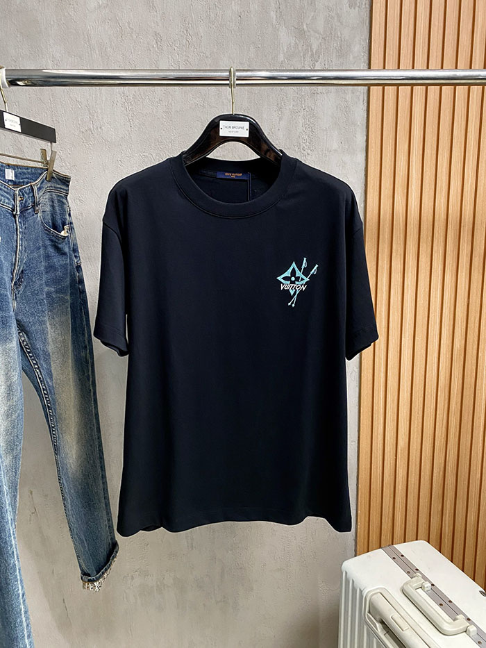 ルイヴィトン メンズオーバーサイズTシャツ 黒