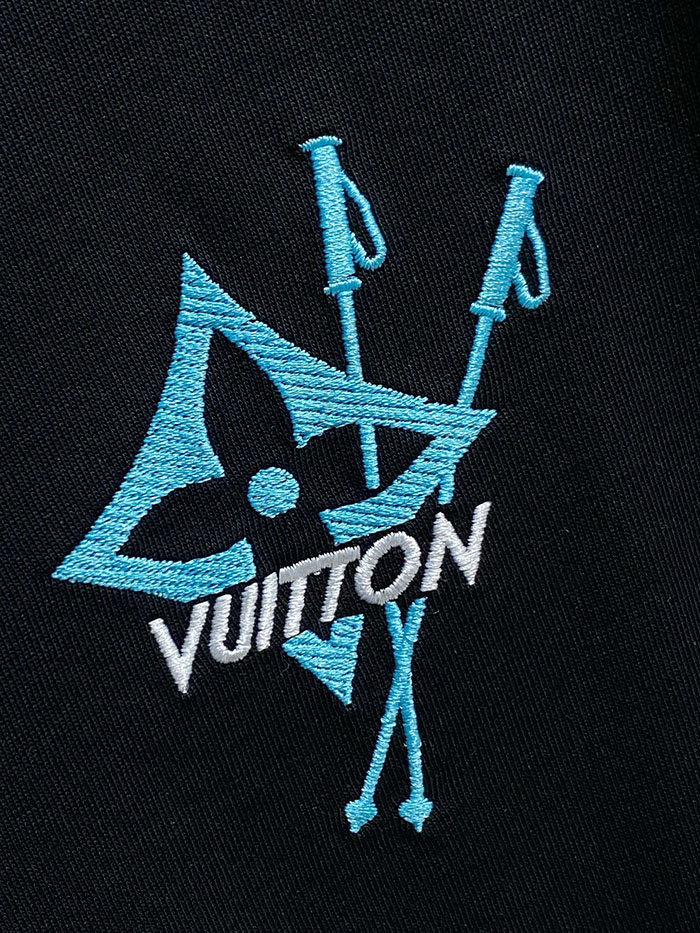最高級ルイヴィトンスーパーコピー Louis Vuitton 最高品質の丸首カジュアル半袖シャツ clothes202600556 ルイヴィトン メンズオーバーサイズTシャツ 黒 - 画像 (7)
