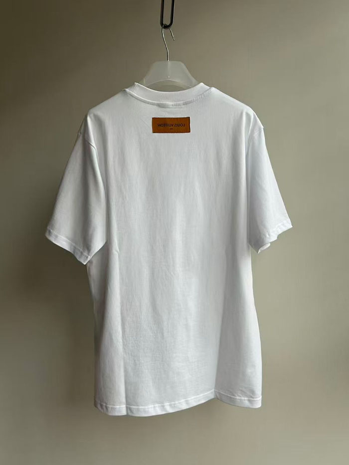 最高級ルイヴィトンスーパーコピー Louis Vuitton コットン 2026年春夏最新作 半袖クルーネックプリントTシャツ、ハイエンドカスタマイズ clothes202600572 ルイヴィトン T シャツ 新作 - 画像 (5)