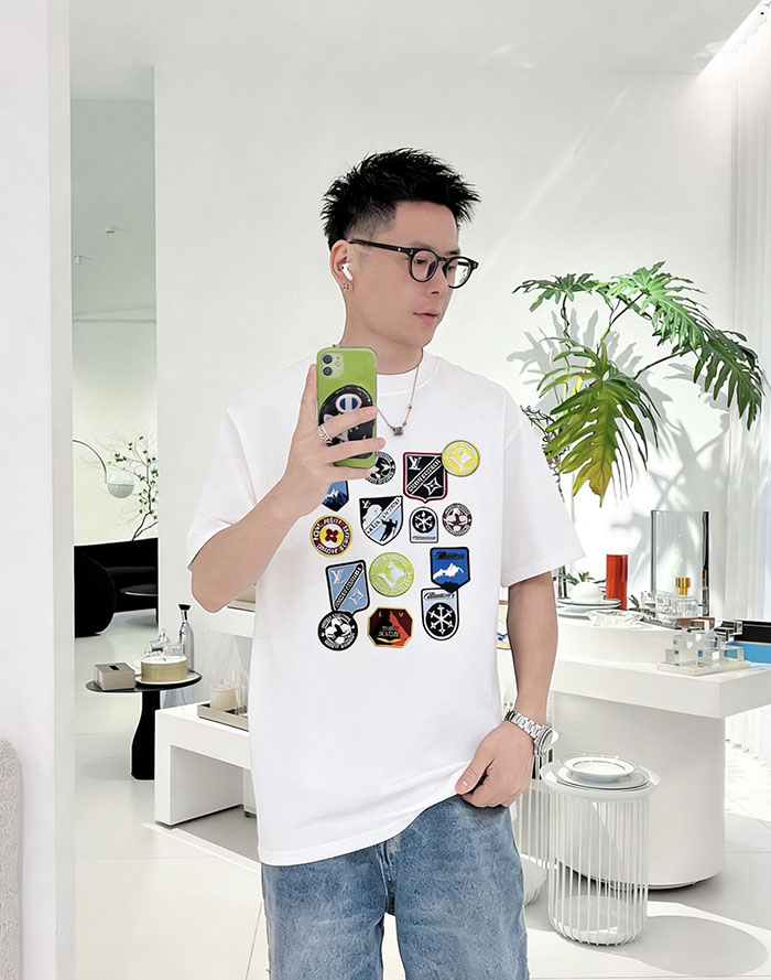 ルイヴィトンシンプルなTシャツ 白