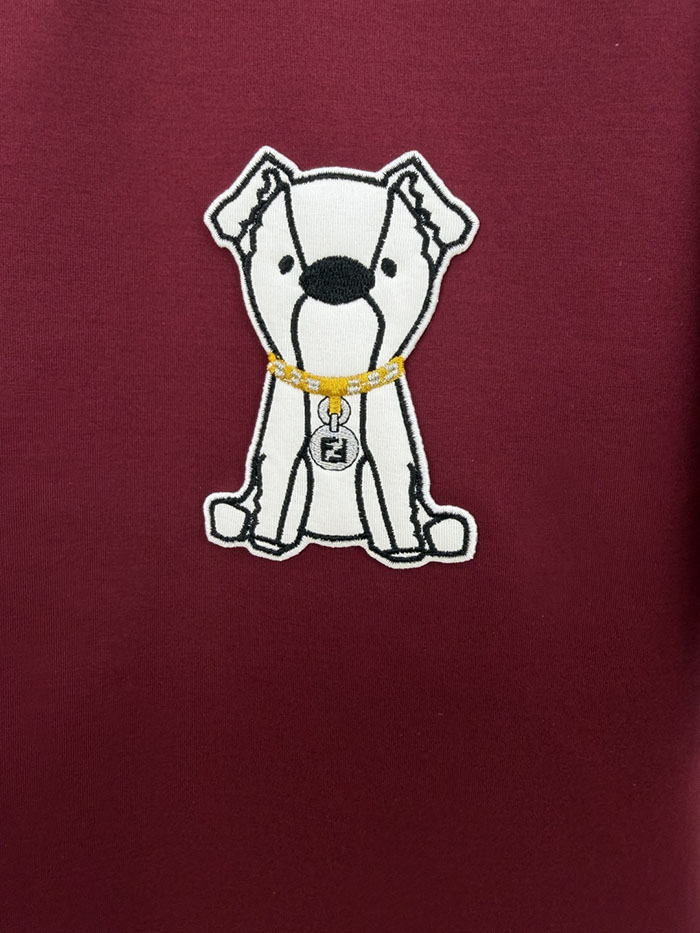 最高級ルイヴィトンスーパーコピー Louis Vuitton コットン 2026春夏新作:かわいい犬の刺繍ロゴ入り半袖Tシャツ clothes202600577 ルイヴィトン Tシャツ アウトレット - 画像 (4)